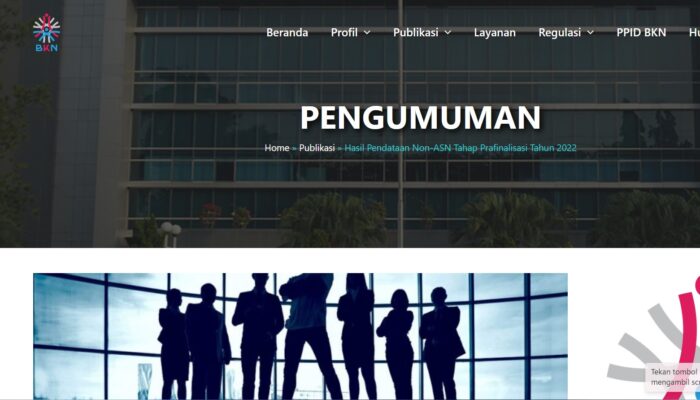 Cara Cek Data Anda Sebagai Tenaga Kontrak Non ASN dan Linknya