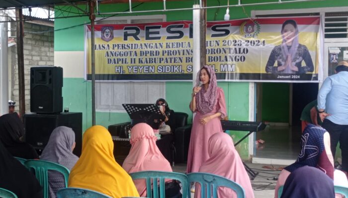 Yeyen Sidiki Siap Kawal Proposal Rukun Duka Milik Warga Tinelo Suwawa