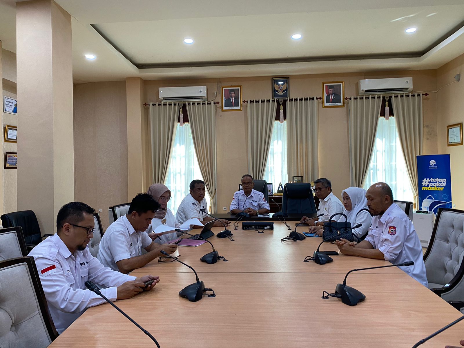 Rapat Tim Anggaran Pemerintah Daerah (TAPD) yang dipimpin langsung oleh Bupati Merlan S. Uloli/Hibata.id