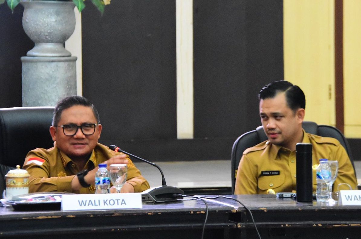 Rapat koordinasi (Rakor) yang diselenggarakan Pemerintah Kota Gorontalo dalam rangka menyukseskan penyelenggaraan Pemilu. (Foto: Humas Pemkot Gorontalo)