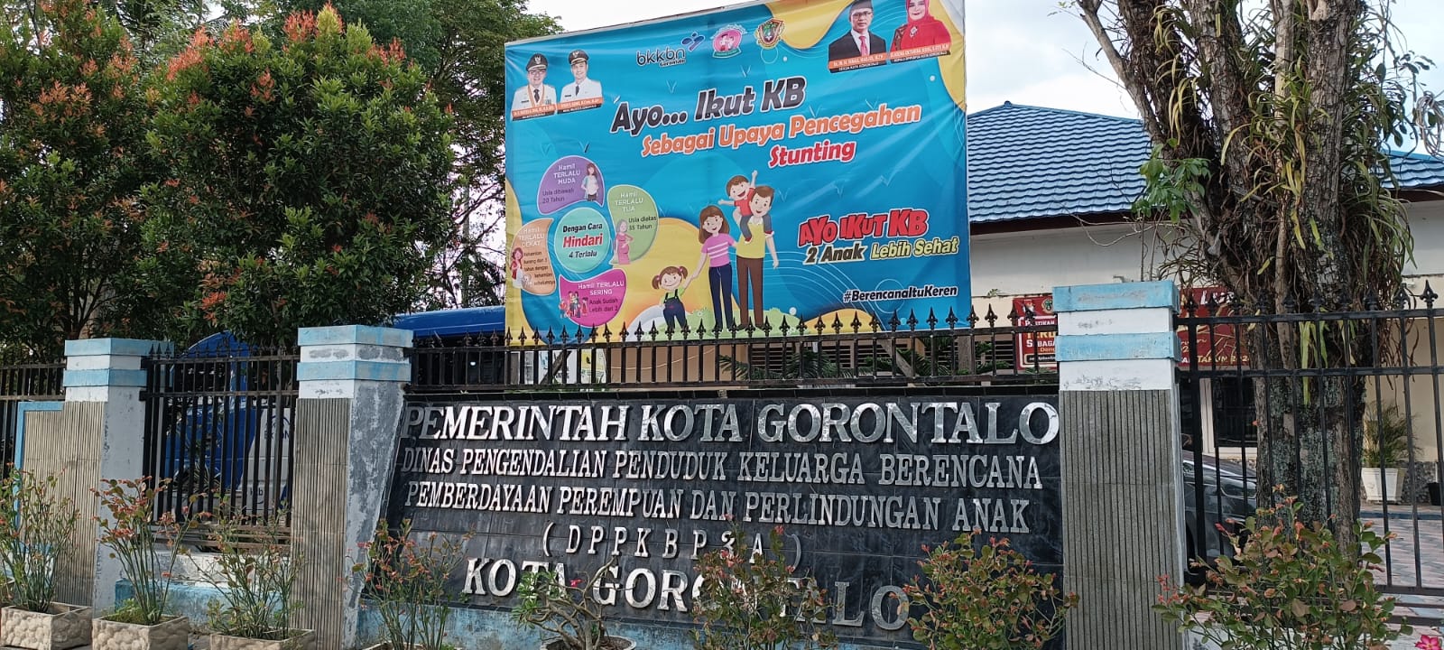 Kantor Dinas Pengendalian Penduduk, Keluarga Berencana, Pemberdayaan Perempuan dan Perlindungan Anak (DPPKBP3A) Kota Gorontalo. (Foto: Humas Pemkot Gorontalo)