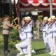 Kapolda Gorontalo yang baru Brigjen Pol Pudji Prasetijanto Hadi saat mengukuti upacara Farewell And Welcome Parade/Hibata.id