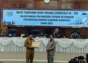 Deprov Gorontalo Terima LKPJ Penjabat Gubernur