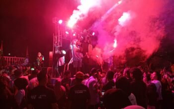 Arak-arakan tradisi Koko'o Sahur di Kota Gorontalo/Hibata.id