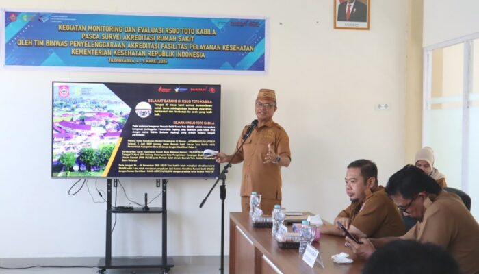 Binwas Kemenkes RI Harus Jadi Tekad RSUD Toto Kabila Beri Pelayanan