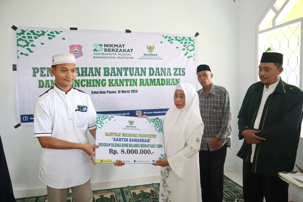 Pertama di Bone Bolango, Baznas Launching Kantin Ramadan Program Microfinance/Hibata.id