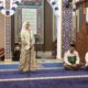 Bupati Merlan S. Uloli memberikan sambutan pada kegiatan Festival Ramadan 2024, di Masjid Agung Baitul Haq Islamic Center, Jumat (22/3/2024). (F.Tim IKP/AKP)