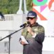 Wali Kota Gorontalo, Marten Taha saat menghadiri kegiatan pencanangan HUT ke 296 Kota Gorontalo di Lapangan Santorini. (Foto: Humas Pemkot Gorontalo)