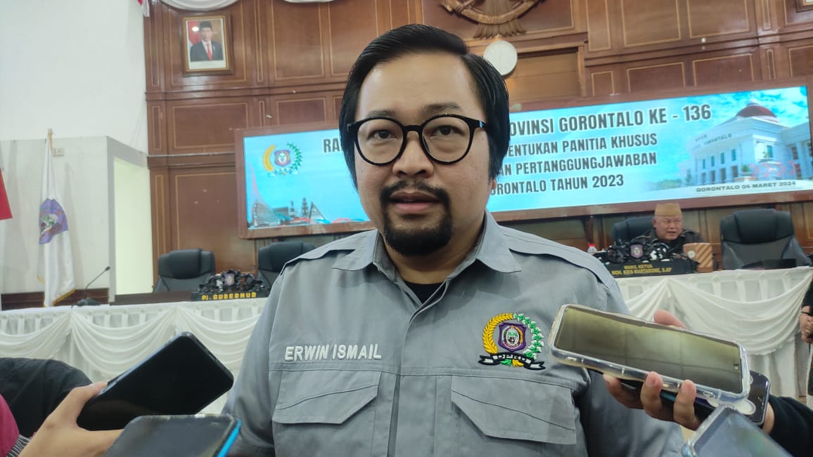 Sekretaris Komisi III DPRD Provinsi Gorontalo Erwin Ismail. (Reza Saad/Hibata.id)