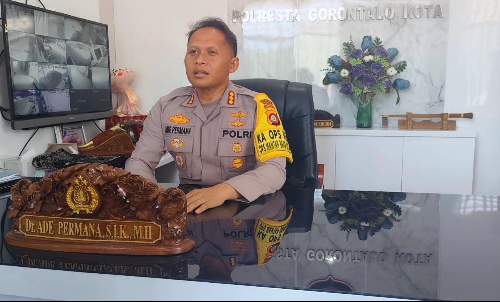 Kapolresta Gorontalo Kota Komisaris Besar Polisi (KBP) Ade Permana/Hibata.id