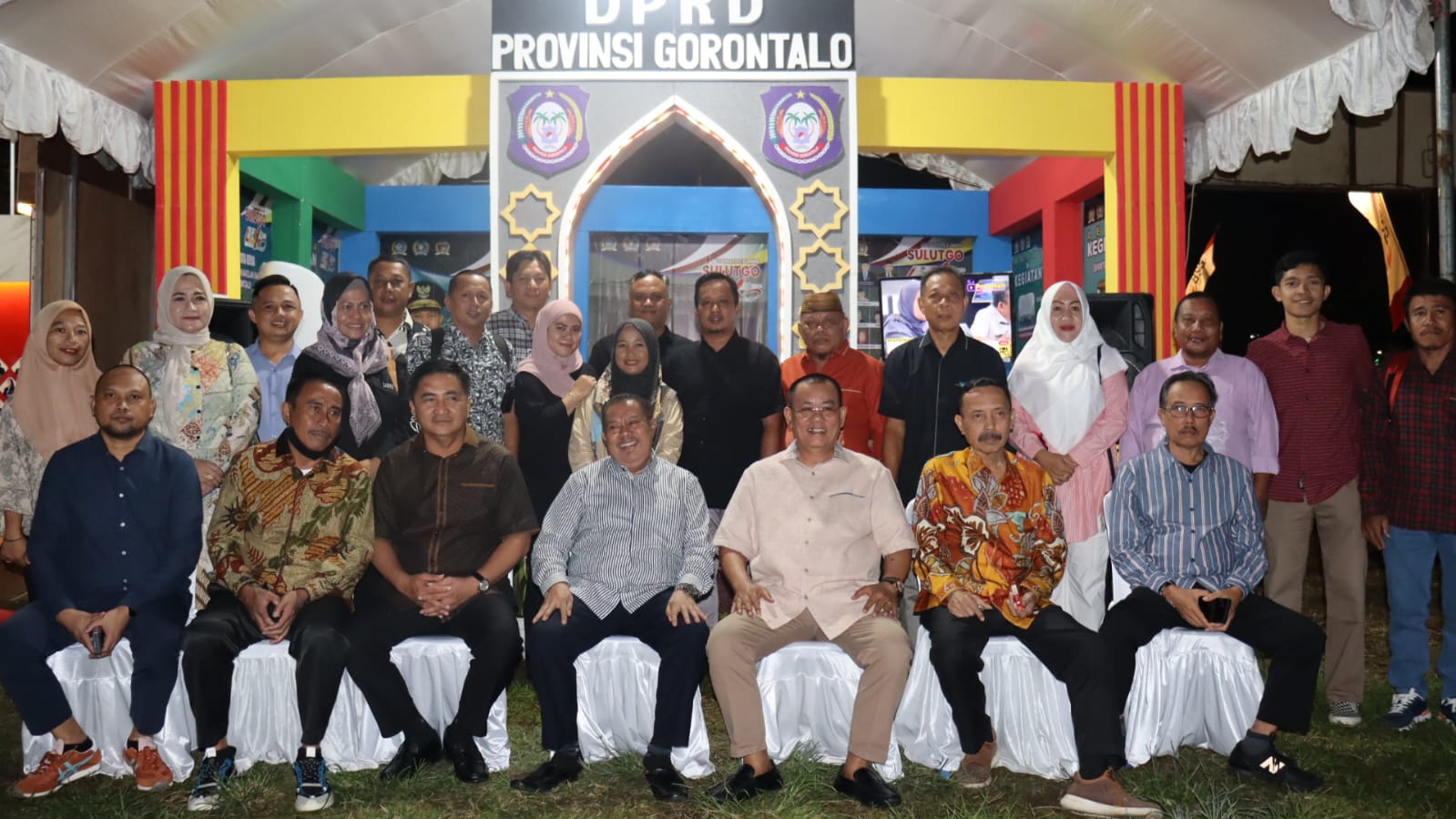 Ketua DPRD Provinsi Gorontalo, Paris R.A Jusuf, menghadiri kegiatan Legislatif & UMKM SULUTGO Expo XII (Dok.Winnet.id)/Hibata.id