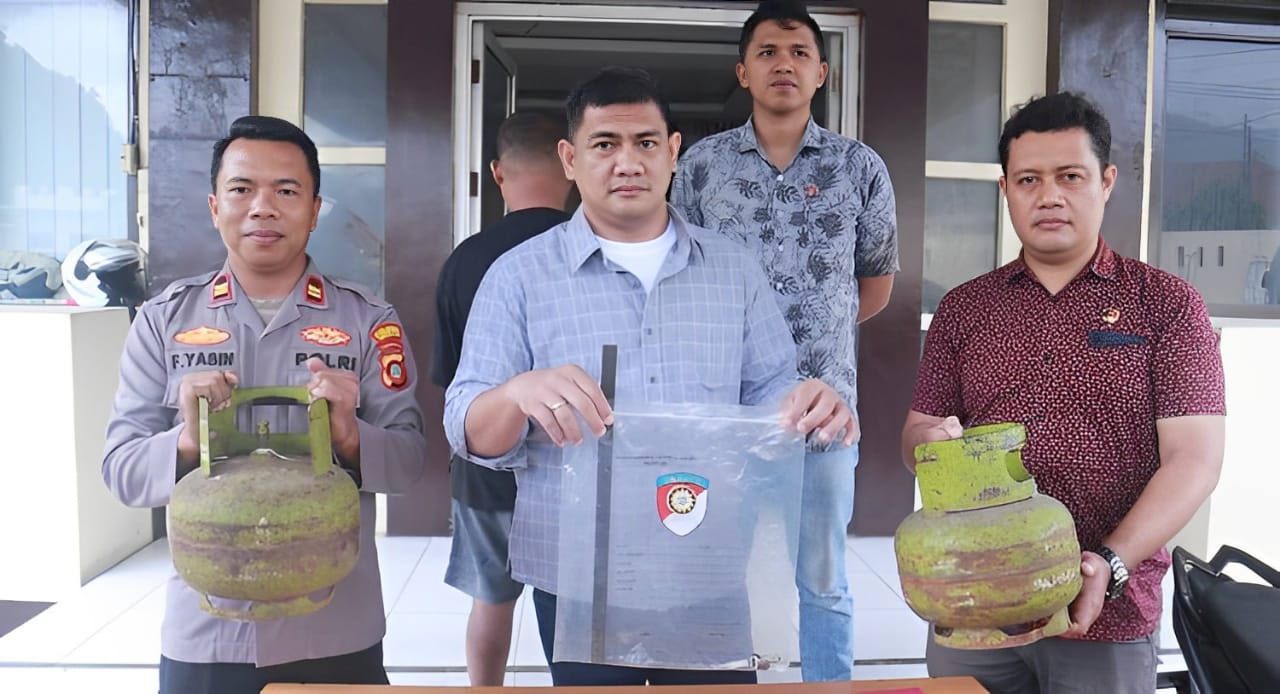 Pria berinisial YN (42),residivis pencurian tabung gas kembali berulah/Hibata.id