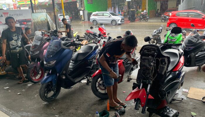 Jelang Lebaran, Mekanik Bengkel di Gorontalo Ketiban Untung