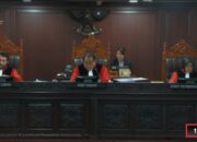  Ilustrasi suasana majlis hakim MK dalam menangani PHPU legislatif 2024 di MK/ foto: MK