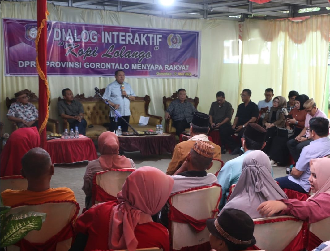 Dialog Interaktif “Kopi Lolango” Kayubulan-Limboto oleh Anggota DPRD Provinsi/Hibata.id