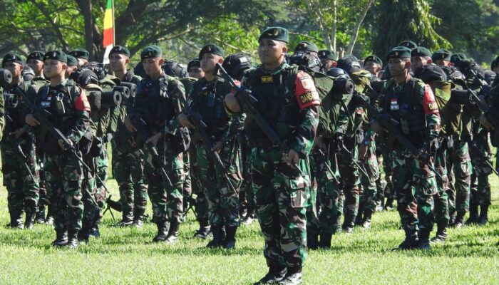 Mewakili Danrem, Dandim 1304 Gorontalo Hadiri Upacara Pelepasan Latihan Pamtas RI