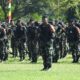 Danrem 133/Nani Wartabone Brigjen TNI Hari Pahlawantoro yang diwakili Dandim 1304/Gorontalo Kolonel Inf Mustamin menghadiri Upacara pelepasan Satgas Pamtas RI-PNG kewilayahan Yonif 715/Motuliato/Hibata.id