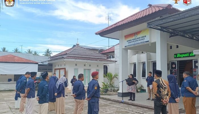 KPU Bone Bolango Gelar Upacara Peringatan Hari Kelahiran Pancasila