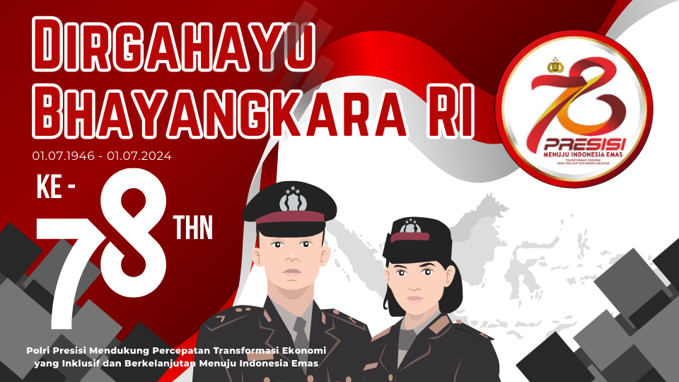 Logo hari bhayangkara ke-78/Hibata.id