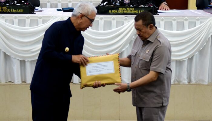 DPRD Terima Dua Raperda yang Diusulkan Pemprov Gorontalo
