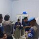 Polda Gorontalo saat melakukan penggeledahan kepada pasangan yang diduga bukan suami istri/Hibata.id