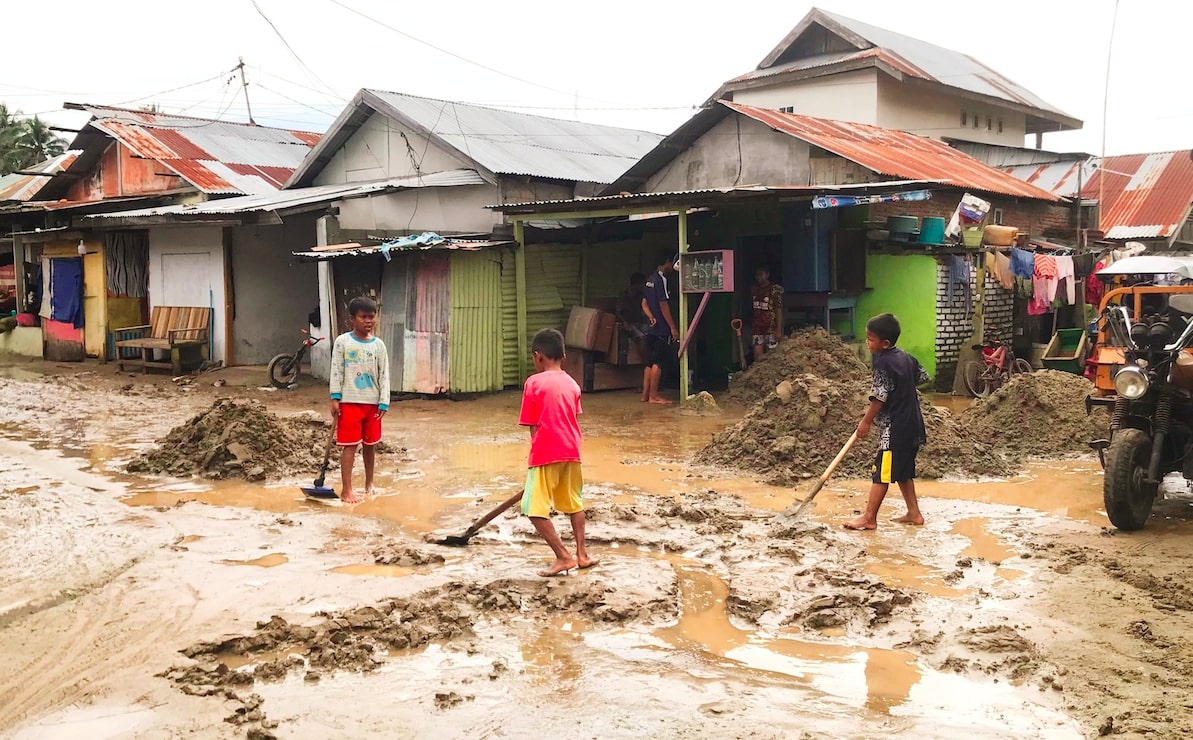 Rumah warga Kota Gorontalo yang dilanda banjir. (Foto: Abdulharus Kuna/Hibata.id)