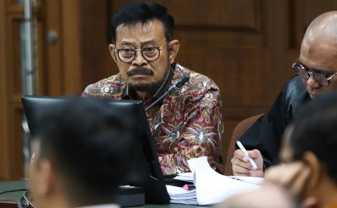 Terdakwa kasus pemerasan dan gratifikasi Syahrul Yasin Limpo menjalani sidang lanjutan di Pengadilan Tipikor/Liputan6.com/Hibata.id