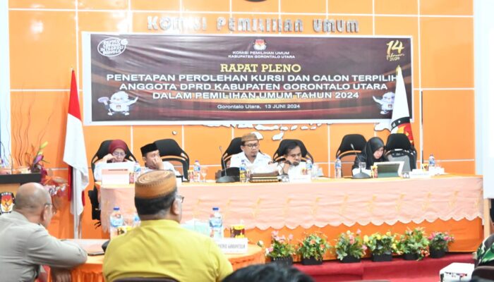 KPU Tetapkan 25 Nama Anggota DPRD Gorontalo Utara Terpilih Periode 2024-2029