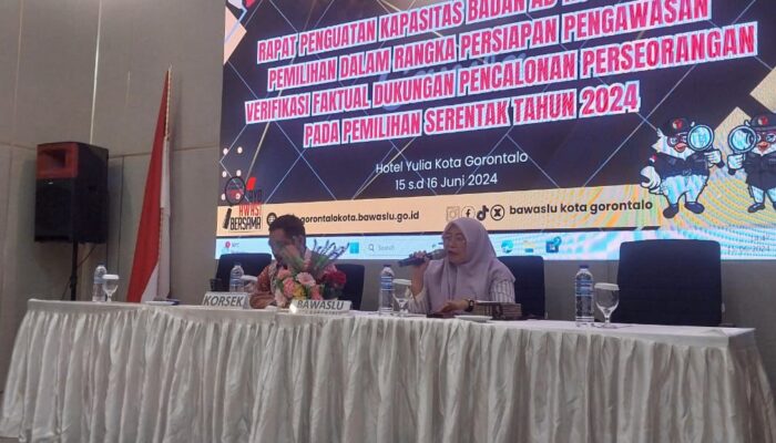 Bawaslu Kota Gorontalo Tingkatkan Kapasitas Panwascam Jelang Verifikasi Faktual