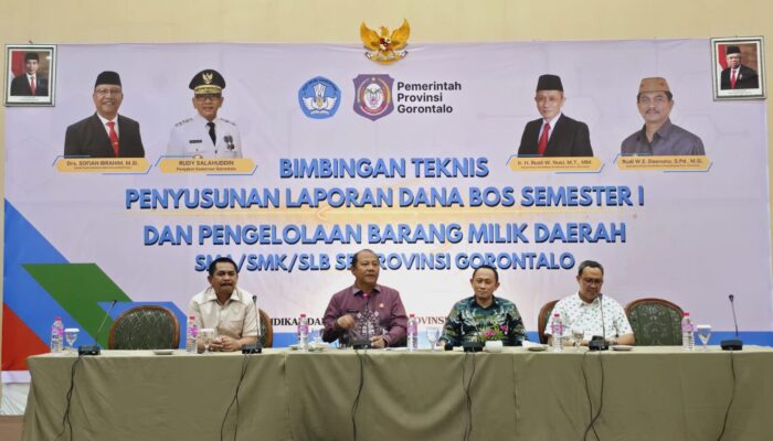 Tiga Hal yang Disoroti Sekdaprov Gorontalo Usai Tutup Bimtek Dana BOS