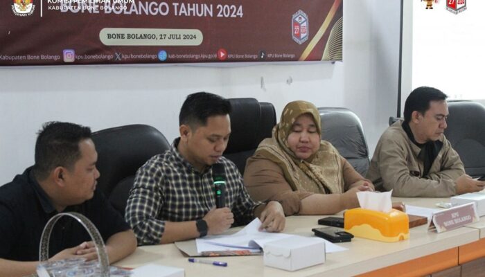 KPU Bonebol Gelar Rekapitulasi Hasil Verifikasi Administrasi Perbaikan Kedua
