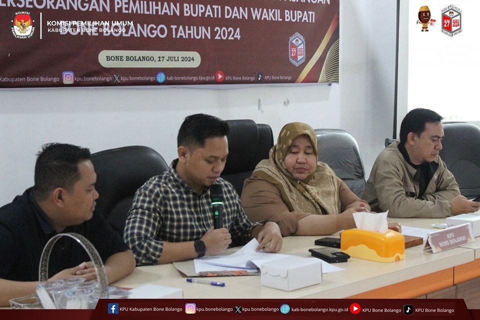 KPU Bonebol Gelar Rekapitulasi Hasil Verifikasi Administrasi Perbaikan Kedua/Hibata.id