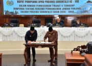 Ketua DPRD Provinsi Gorontalo Setujui Ranperda RPJPD