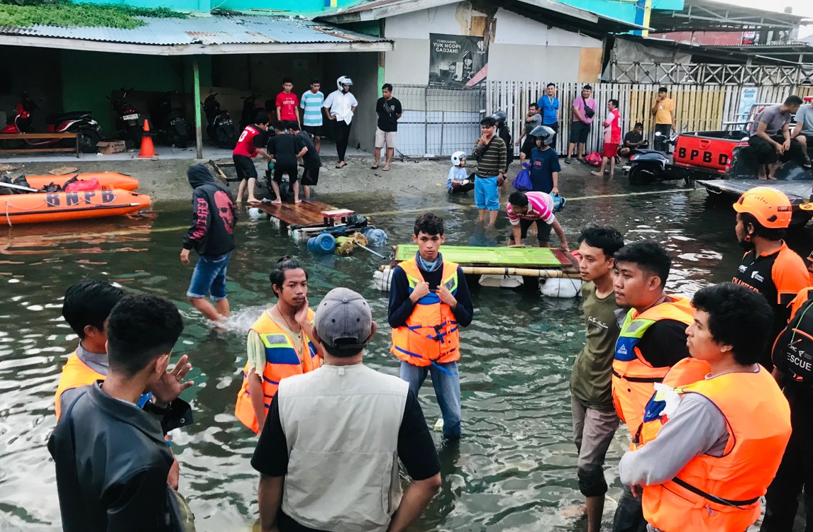 Kelurahan Limba B, Kecamatan Kota Selatan, Kota Gorontalo masih terendam banjir/Hibata.id