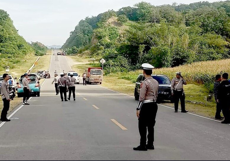 Operasi Patuh Otanaha di Jalan GORR Gorontalo Jadi Bulian Netizen/Hibata.id/Foto: akun @Ura***