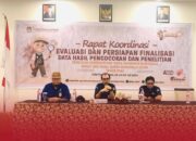 Komisi Pemilihan Umum (KPU) Kabupaten Gorontalo Utara menggelar Rapat Koordinasi Evaluasi dan Persiapan Finalisasi Data Hasil Pencocokan dan Penelitian/Hibata.id