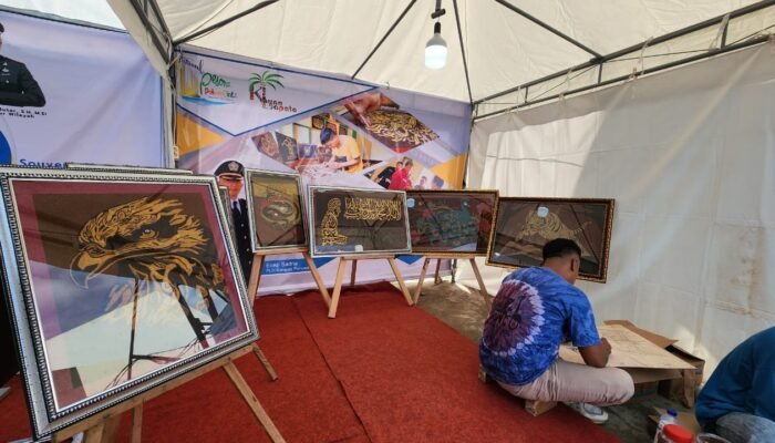 Lukisan Karya Napi Lapas Pohuwato Tampil dalam Event PPC
