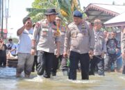 Kapolda Gorontalo Tinjau Lokasi Banjir di Kabupaten Gorontalo