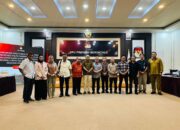 Komisi I Dewan Perwakilan Rakyat Daerah (DPRD) Provinsi Gorontalo, melakukan kunjungan kerja di KPU Provinsi Gorontalo, Selasa (16/7/2024)/Hibata.id
