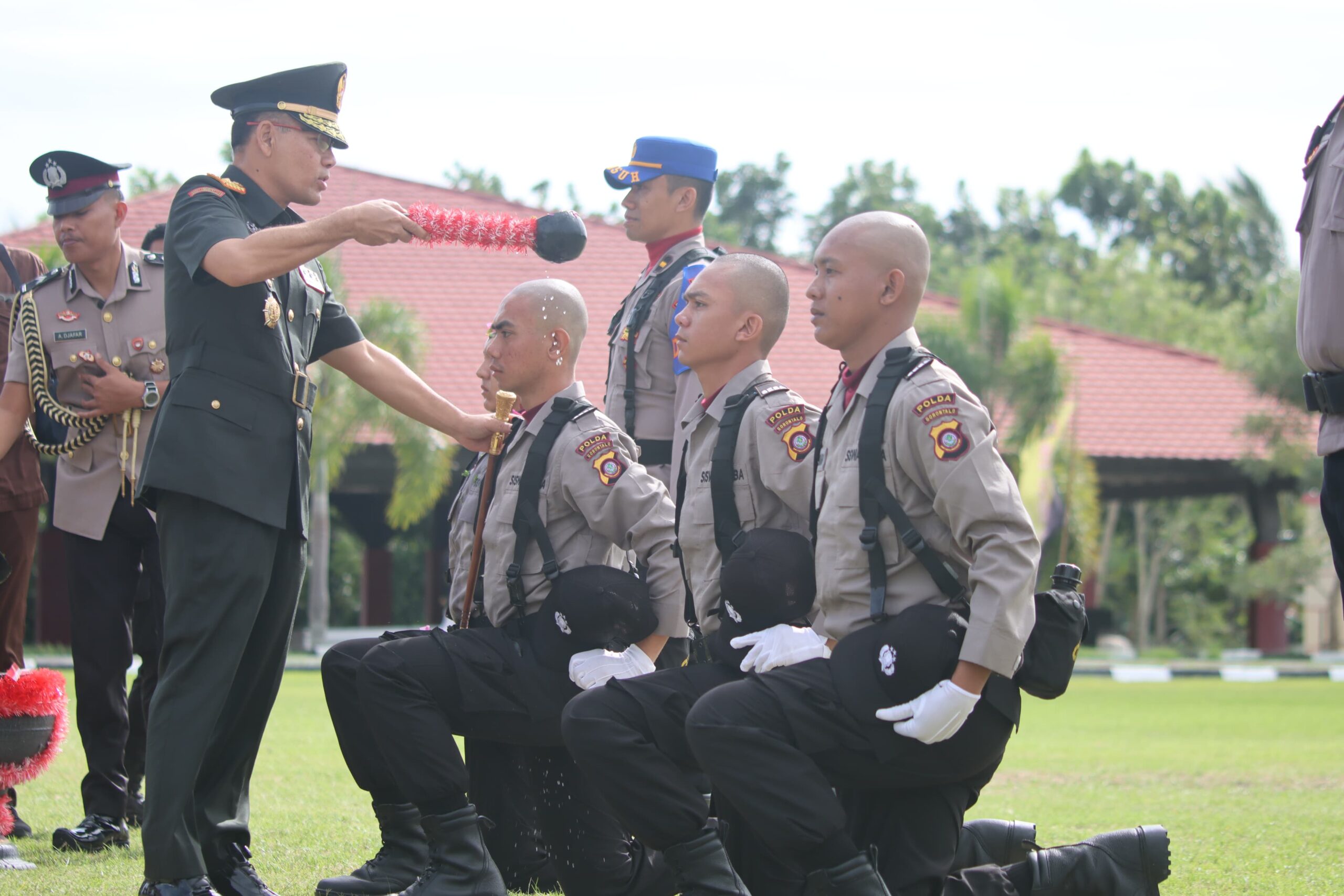 Pembukaan pendidikan pembentukan Bintara Polri Gel.II T.A.2024 bertempat di Sekolah Polisi Negara (SPN) Polda Gorontalo/Hibata.id