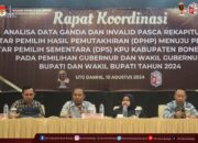 KPU Bone Bolango Gelar Rapat Koordinasi Analisa Data Pemilih Jelang Penetapan DPS