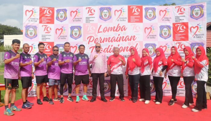 Setwan Deprov Gorontalo Juara III Lomba Hadang HUT ke-79 RI