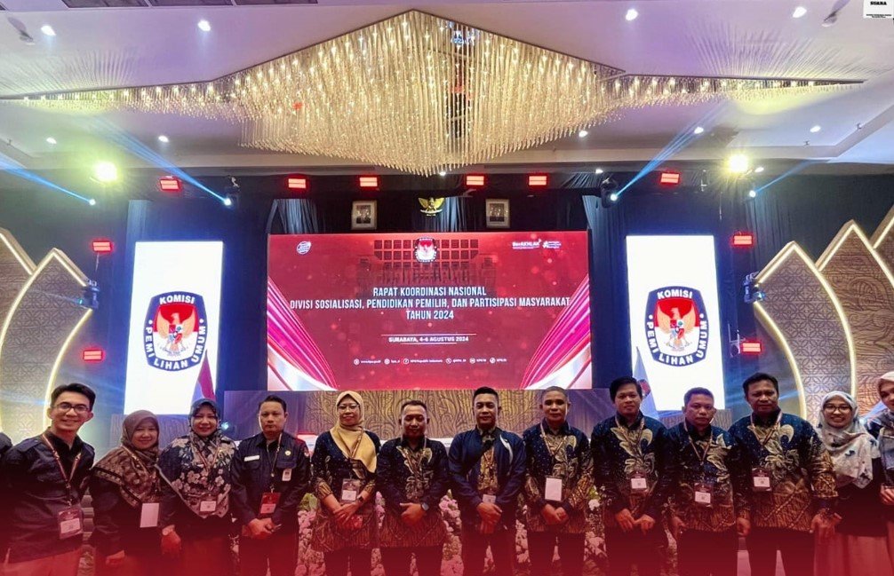 omisi Pemilihan Umum (KPU) Kabupaten Gorontalo Utara turut berpartisipasi dalam Rapat Kerja Nasional (Rakernas) yang diselenggarakan oleh KPU Republik Indonesia/Hibata.id