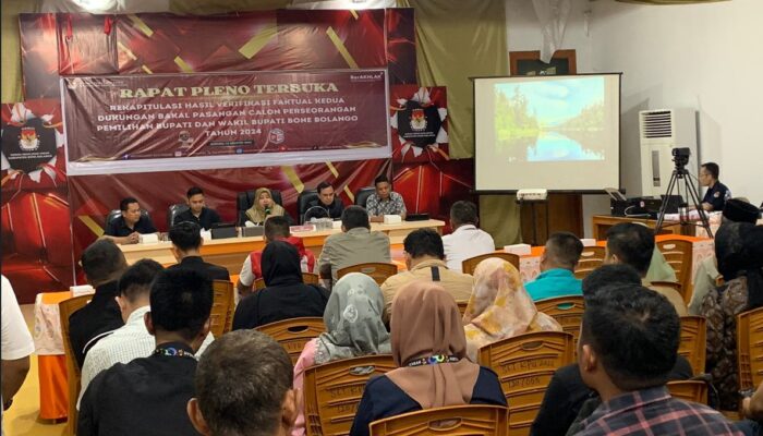 Hasil Rapat Pleno KPU Bonebol, Pasangan Amran-Irwan Dinyatakan Lolos