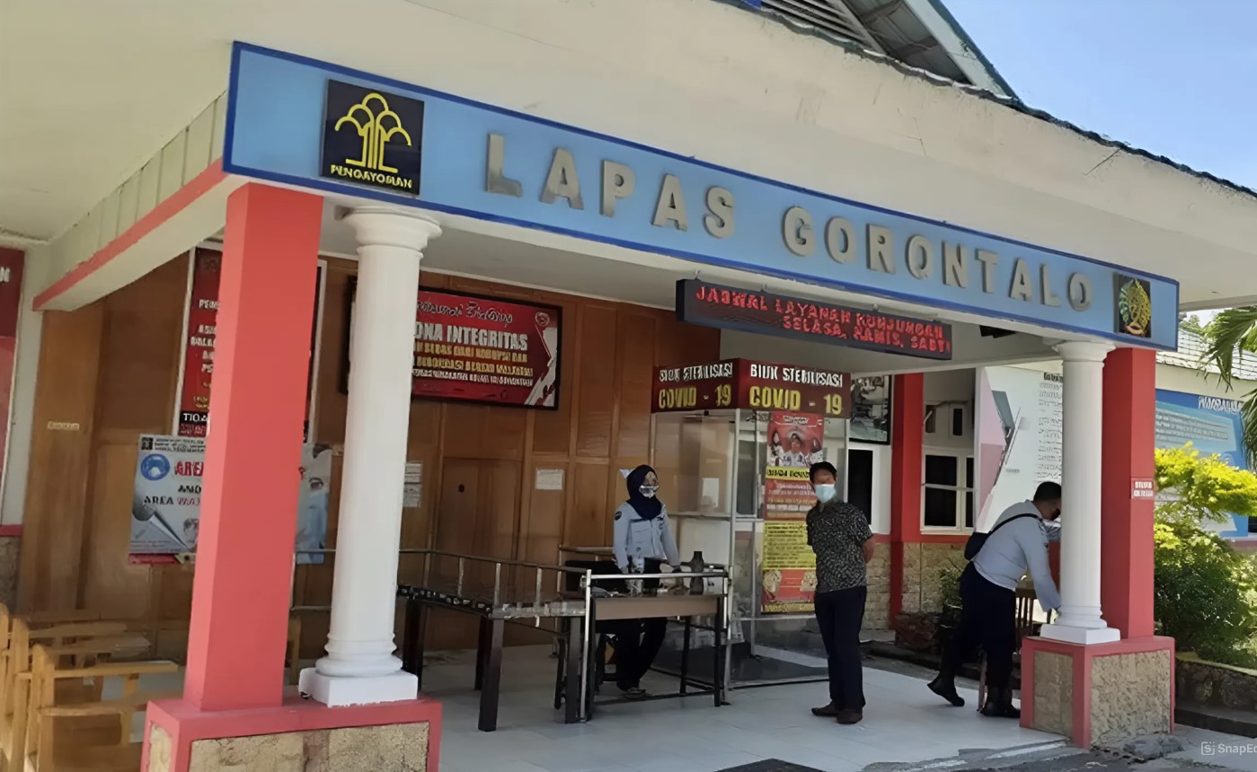 Lembaga Pemasyarakatan (Lapas) Kelas IIA Gorontalo. Foto: Ist/Hibata.id
