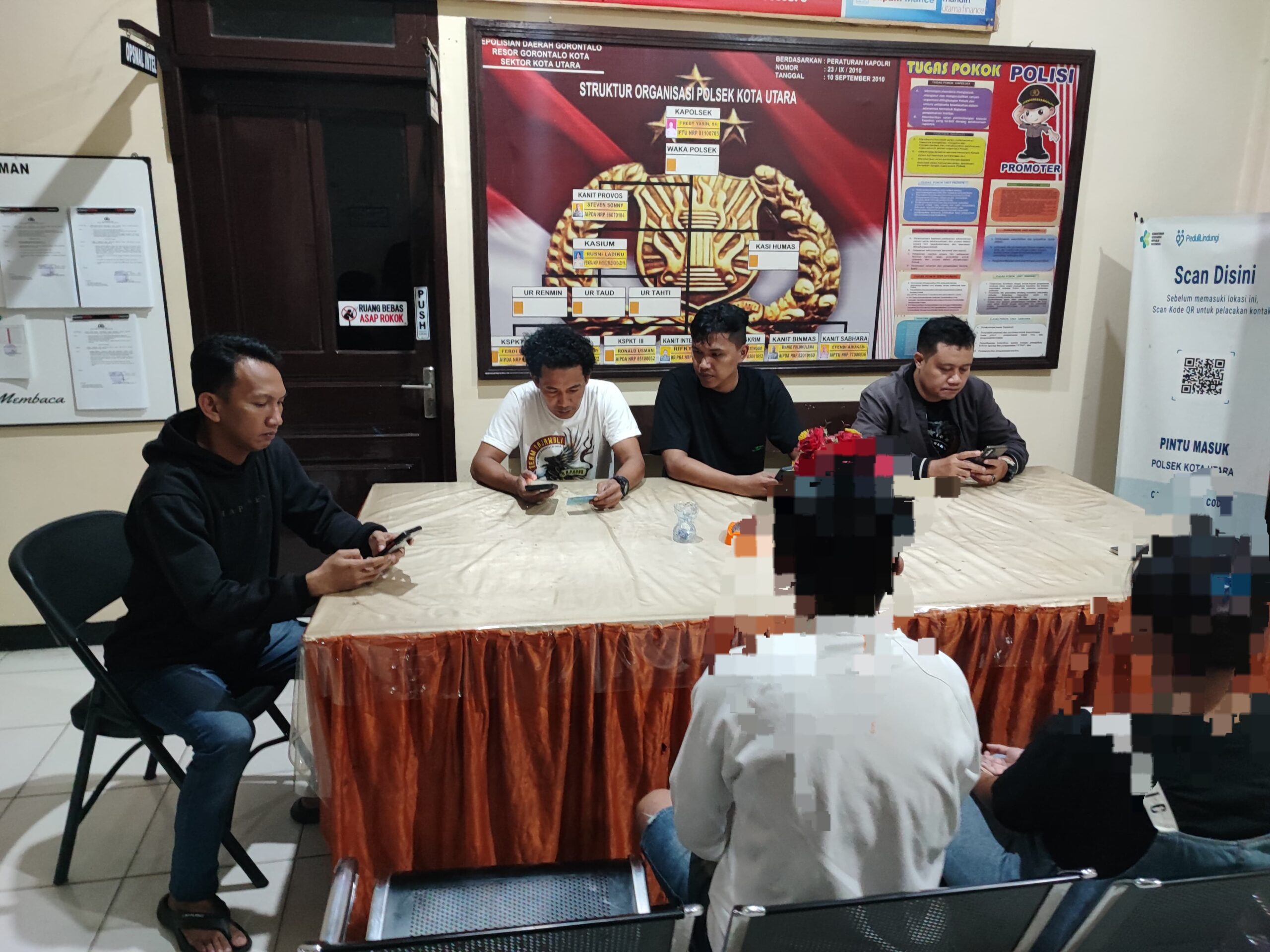 Pelaku kekerasan dalam rumah tangga (KDRT) berhasil ditangkap polisi (Foto: Humas Polresta Gorontalo Kota)