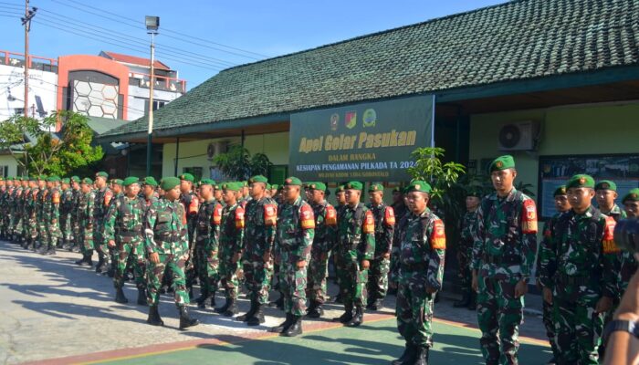 Kodim 1304 Gorontalo Gelar Apel Pasukan Hadapi Pilkada Serentak 2024