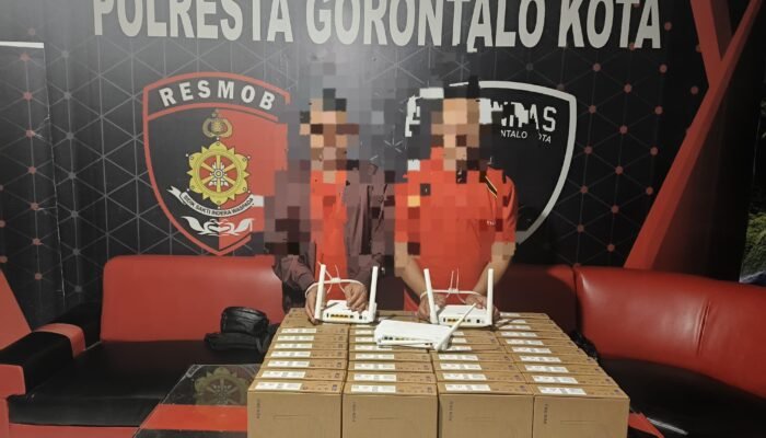 Gasak Puluhan Modem, Dua Cleaning Service Telkom Diamankan