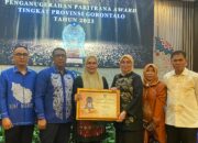 Bonebol Peringkat kedua dalam Paritrana Award BPJS Ketenagakerjaan untuk kategori Pemerintah Kabupaten/Kota di Provinsi Gorontalo/Hibata.id