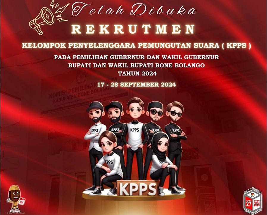 Info Grafis Perekrutan KPPS Bone Bolango/Hibata.id